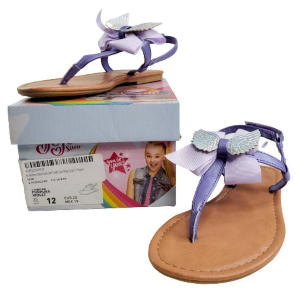Jojo Siwa Angel Wings Purple Violet Sandals Women' - Picture 2 of 6